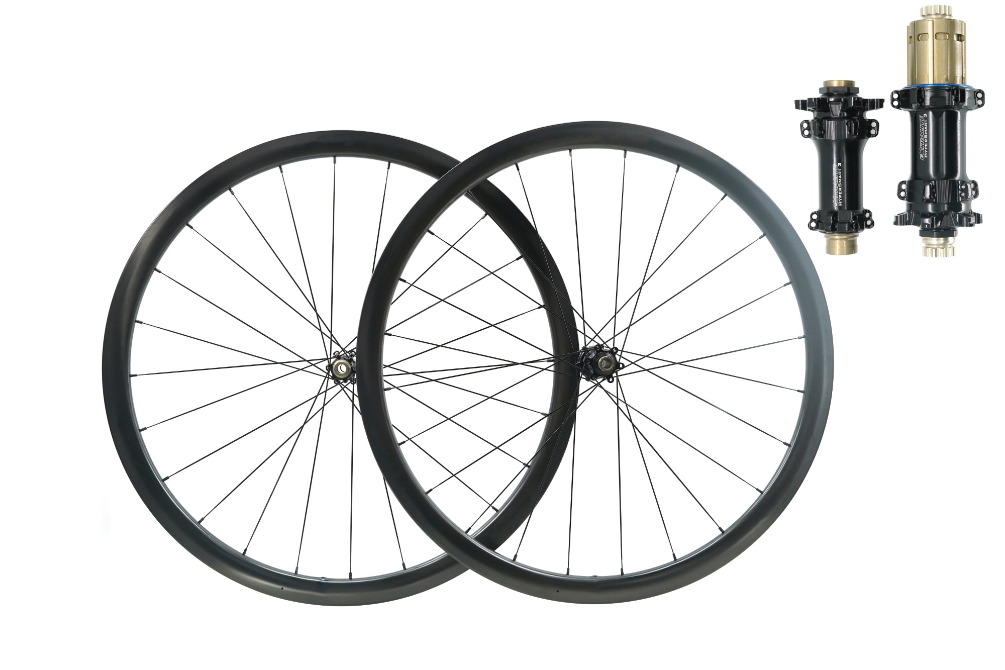 HyperDisc30mm(wide)NewExtraliteHyperSmart3builttubelesswheelset24H/24H